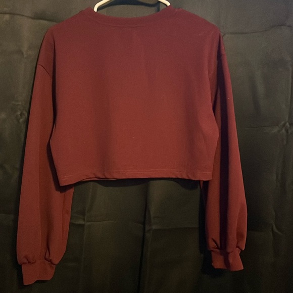 shein long sleeve crop top size small - Picture 2 of 3
